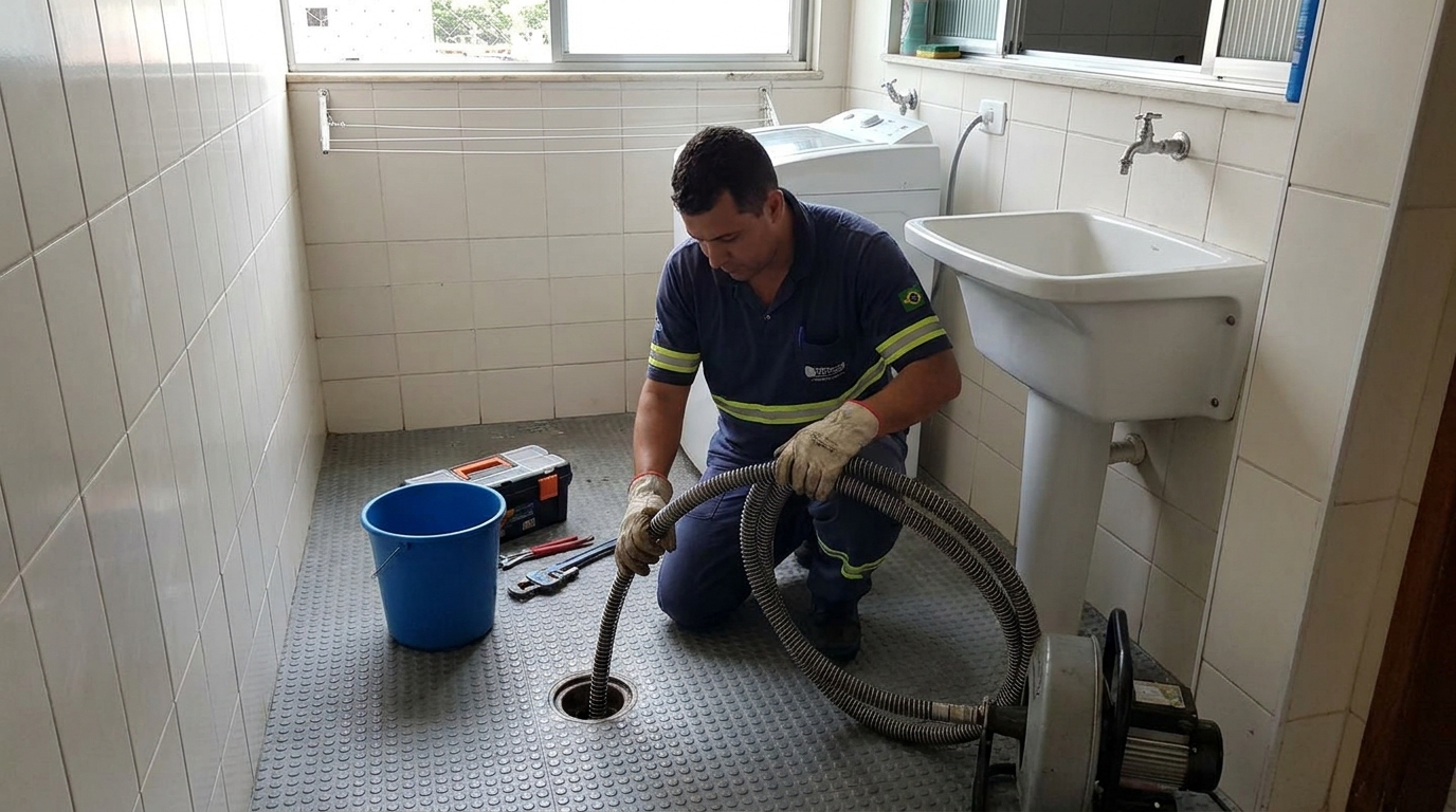 Desobstrução na Cozinha em Campinas‑SP